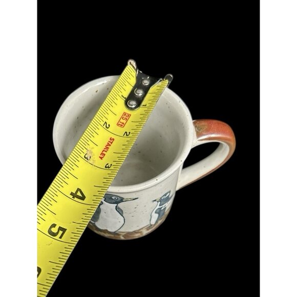 Vintage Otagiri Penguin Coffee Mug Cup Speckled Stoneware Brown Handle 4" - Picture 7 of 7